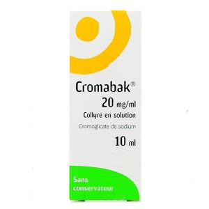 Théa Pharma Cromabak Collyre 20 mg 10ml - Pharmacie Agnès Praden à Alès