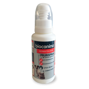 Biocanina  prurispray anti-démangeaison 80 ml - Pharmacie Agnès Praden à Alès