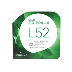 Lehning L52 Complexe Solution Buvable En Gouttes 30ml - Pharmacie Agnès Praden à Alès