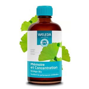 Weleda Les Extraits de Plantes Bio Mémoire et Concentration Ginkgo 100ml - Pharmacie Agnès Praden à Alès