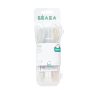 Beaba Natural Lot de 2 cuilleres 1er age en silicone  - Pharmacie Agnès Praden à Alès