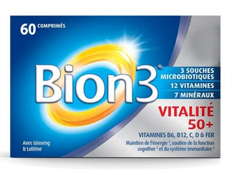 Bion 3 vitalité 50+ 60 comprimés - Pharmacie Agnès Praden à Alès