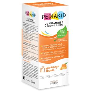 Pediakid 22 Vitamines & Oligo-Eléments - Sirop 125 ml - Pharmacie Agnès Praden à Alès
