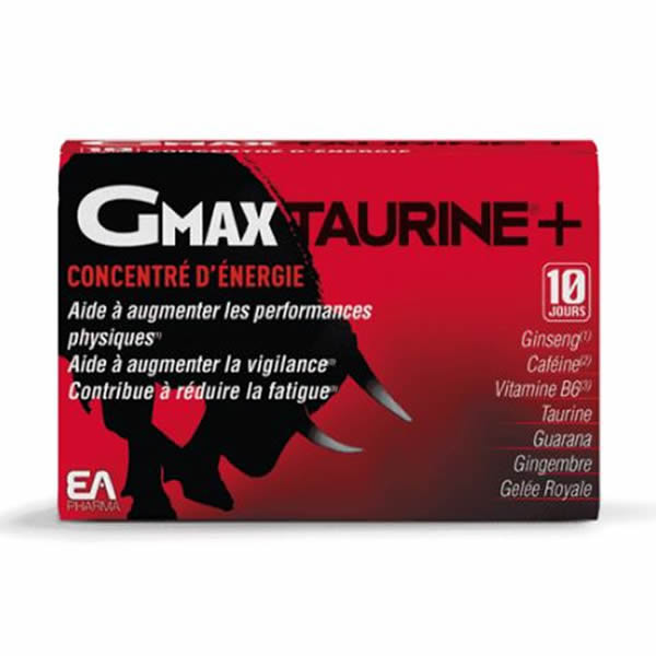 Laboratoire des Granions gmax taurine+ concentrée d'énergie 30 ampoules 160g - Pharmacie Agnès Praden à Alès