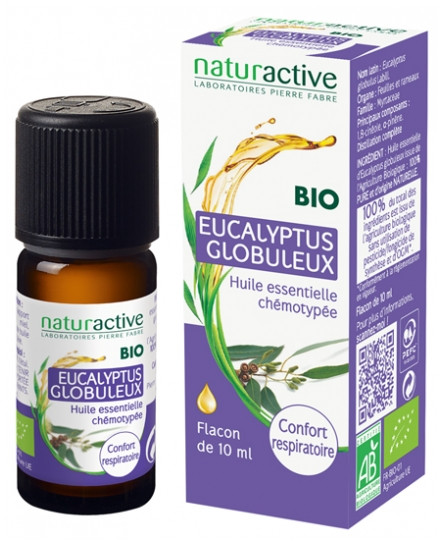 Naturactive Huile Essentielle Eucalyptus Globuleux ) Bio 10 ml - Pharmacie Agnès Praden à Alès