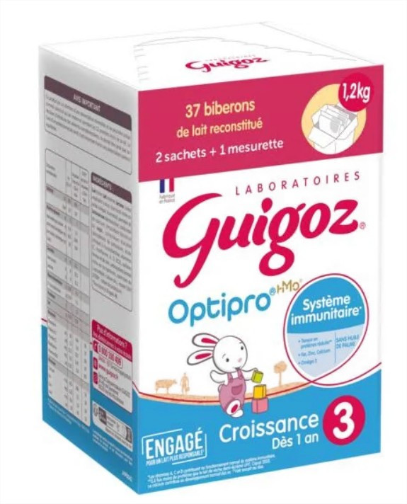 Guigoz Optipro Croissance 3 Lait des 12 mois 1.2 Kg - Pharmacie Agnès Praden à Alès