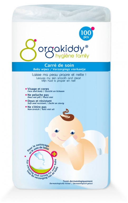 Orgakiddy Carrés de Soin 100 Unités - Pharmacie Agnès Praden à Alès