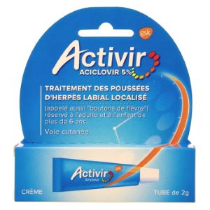Gsk Activir 5% Crème 2g - Pharmacie Agnès Praden à Alès