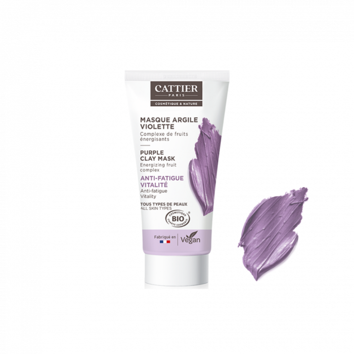 Cattier Mini masque argile violette 30ml - Pharmacie Agnès Praden à Alès