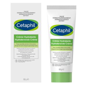 Cetaphil Crème Hydratante Peau Sensible Sèche à Très Sèche 100g - Pharmacie Agnès Praden à Alès
