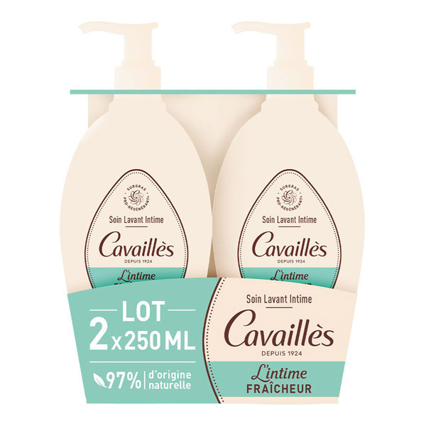 Cavaillès Soin Lavant Intime Fraîcheur 2 x 250ml - Pharmacie Agnès Praden à Alès