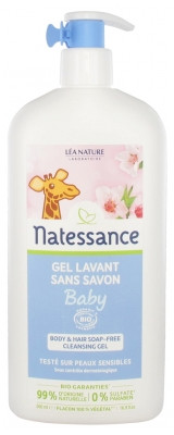 Natessance Gel Lavant Sans Savon Baby Bio 500 ml - Pharmacie Agnès Praden à Alès