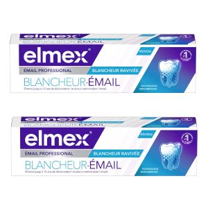 Elmex Émail Professional Blancheur-Émail Lot de 2 x 75 ml - Pharmacie Agnès Praden à Alès