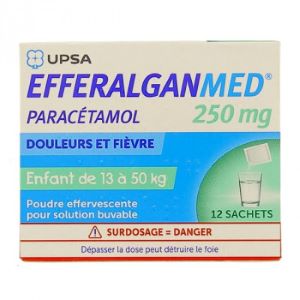 Upsa Dafalgan 250mg Poudre Effervescente 12 Sachets - Pharmacie Agnès Praden à Alès