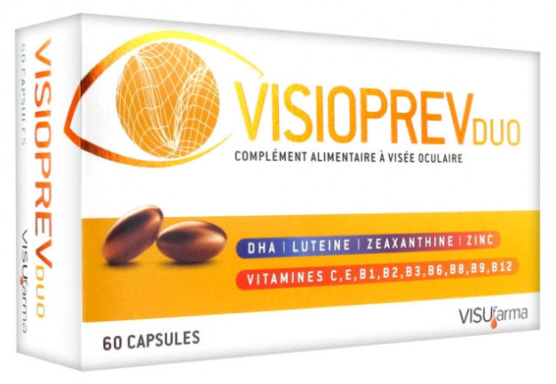 Visioprev Duo 60 capsules - Pharmacie Agnès Praden à Alès