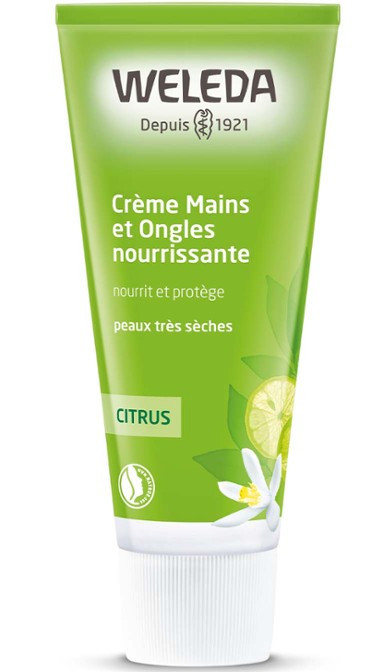 Weleda crème mains et ongles nourrissante citrus 50 ml - Pharmacie Agnès Praden à Alès
