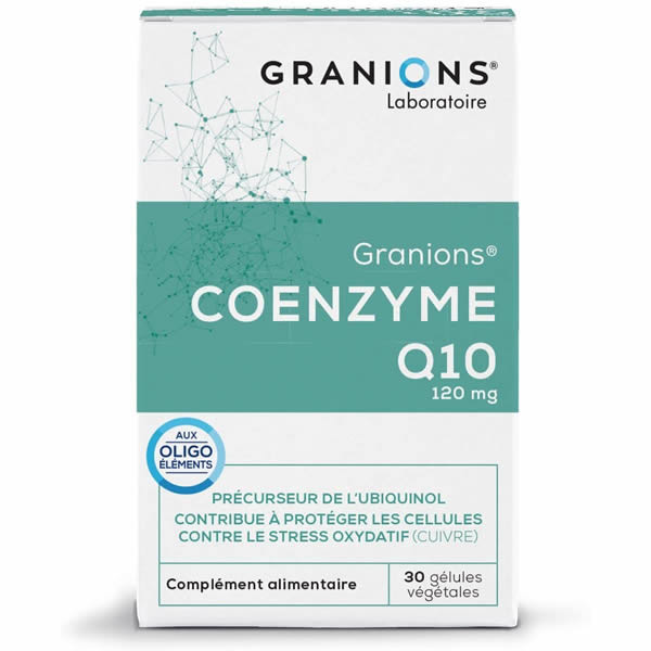 Laboratoire des Granions coenzyme q10 30 gélules 15g - Pharmacie Agnès Praden à Alès