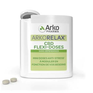 Arkopharma Arkorelax CBD Flexi-doses - 60 comprimés - Pharmacie Agnès Praden à Alès