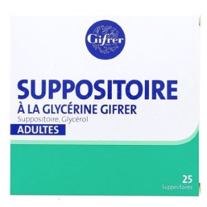 Gifrer Suppositoires à La Glycérine x25  - Pharmacie Agnès Praden à Alès