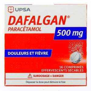Upsa Dafalgan 500mg 16 Comprimés Effervescents - Pharmacie Agnès Praden à Alès