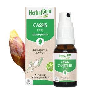 Herbalgem Bourgeons Spray Cassis Bio 15ml - Pharmacie Agnès Praden à Alès