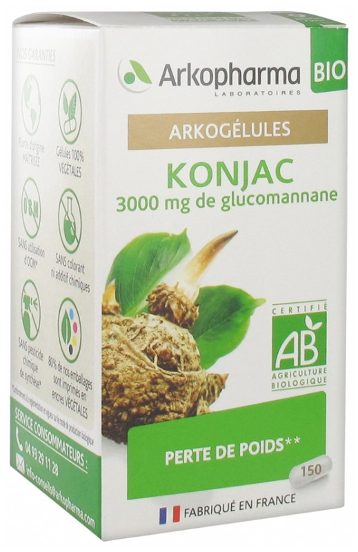 Arkopharma Arkogélules Konjac Bio 150 Gélules - Pharmacie Agnès Praden à Alès