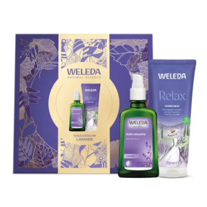 Weleda Coffret Lavande Huile Relaxante 100ml + Crème de Douche Relax 200ml - Pharmacie Agnès Praden à Alès