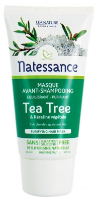Natessance Masque Avant-Shampooing Tea Tree & Kératine Végétale 150 ml - Pharmacie Agnès Praden à Alès