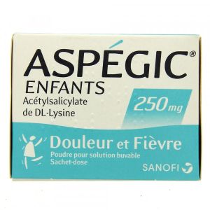 Sanofi Aspégic 250 mg 20 Sachets - Pharmacie Agnès Praden à Alès