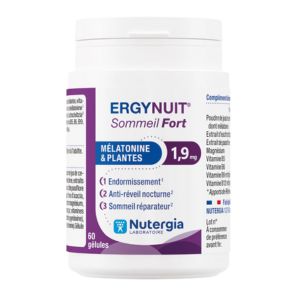 Nutergia Ergynuit Sommeil Fort 60 gélules  - Pharmacie Agnès Praden à Alès