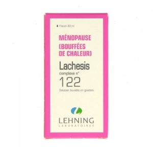 Lehning Lachesis Complexe N°122 Ménopause Flacon 30 ml - Pharmacie Agnès Praden à Alès