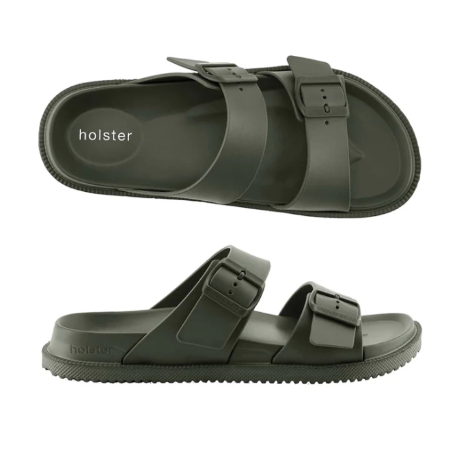 Brand Holster Sandales Plates Khaki T37 - Pharmacie Agnès Praden à Alès