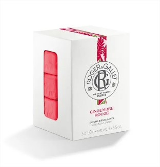 Roger & Gallet Gingembre Rouge - Savon  3x100g - Pharmacie Agnès Praden à Alès