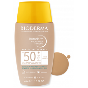 Bioderma Photoderm Nude Touch Dorée Spf50+  40ml - Pharmacie Agnès Praden à Alès