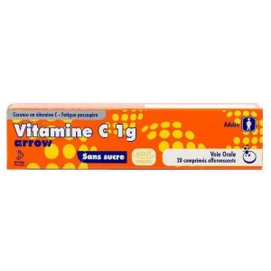 Arrow Vitamine C 1 g - 20 Comprimés - Pharmacie Agnès Praden à Alès
