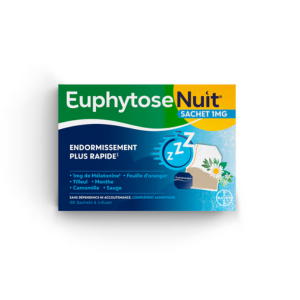 EuphytoseNuit Infusion à la Mélatonine 20 sachets - Pharmacie Agnès Praden à Alès