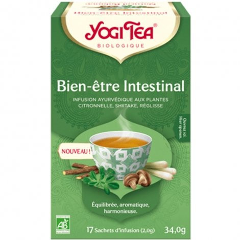Yogi Tea Infusion Bien-Être Intestinal Bio 17 sachets - Pharmacie Agnès Praden à Alès