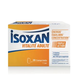 Isoxan Vitalité Adulte 20 Comprimés - Pharmacie Agnès Praden à Alès