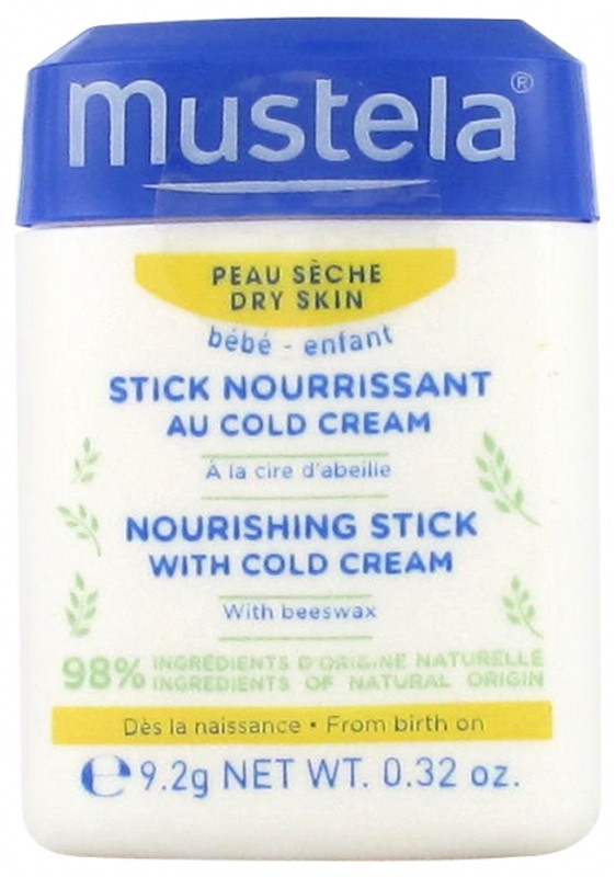 Mustela Stick Nourrissant au Cold Cream 9,2 g - Pharmacie Agnès Praden à Alès