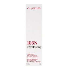 Clarins Fond de Teint Teint Haute Tenue 106N Vanille 30ml - Pharmacie Agnès Praden à Alès