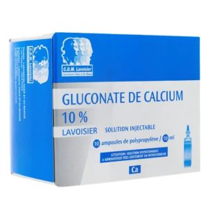 Cdm Lavoisier Gluconate De Calcium 10% 10 Ampoules 10 ml - Pharmacie Agnès Praden à Alès