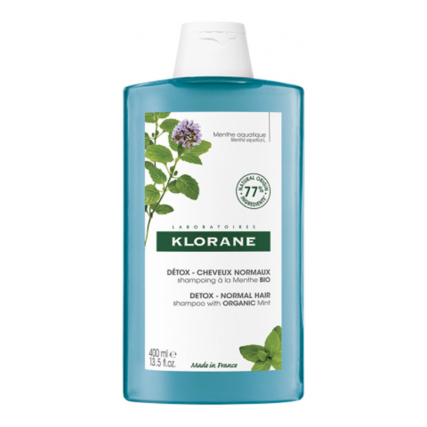Klorane détox shampoing à la menthe bio 400ml - Pharmacie Agnès Praden à Alès