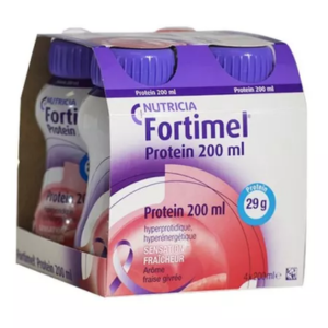 Fortimel Protein Sensation Fraise Givrée 4 x 200 ml - Pharmacie Agnès Praden à Alès