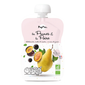 Popote Gourde Prunes et Poire120g - Pharmacie Agnès Praden à Alès