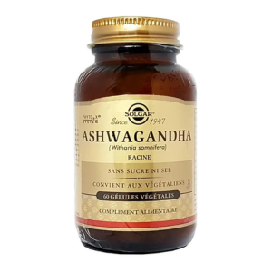 Solgar Ashwagandha 60 gélules  - Pharmacie Agnès Praden à Alès