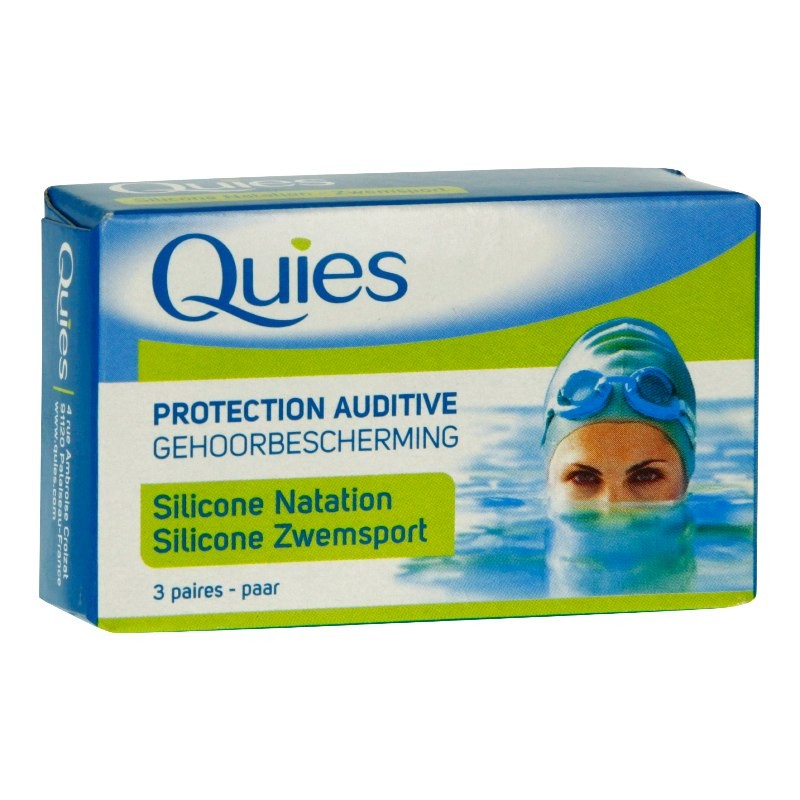Quies maxi silicone natation 3 paires - Pharmacie Agnès Praden à Alès