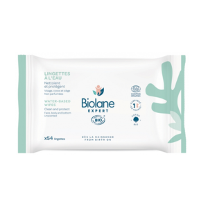 Biolane Lingettes à l'Eau Bio 54 lingettes - Pharmacie Agnès Praden à Alès