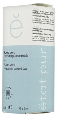 Etat Pur Actif Pur Aloe Vera 15 ml - Pharmacie Agnès Praden à Alès