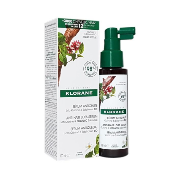 Klorane Serum Anti Chute Quinine et Edelweiss Spray 100ml - Pharmacie Agnès Praden à Alès