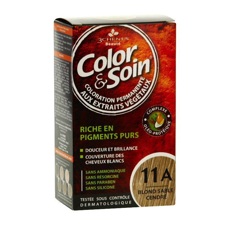 Les 3 Chênes Color & Soin 11A Blond Sable Cendré 135ml - Pharmacie Agnès Praden à Alès